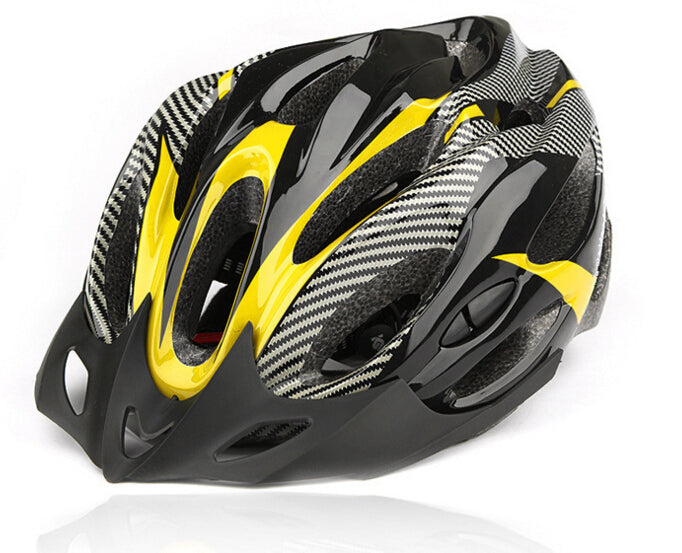 Carbon Fiber Texture Split Helmet Mountain Bike Hat Lootquake LLC