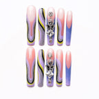1068 Handmade Nail Wear Nail Art Reusable Press on Nails False Nails