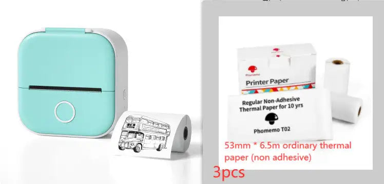 Portable Mini Printer for Students and Hobbyists, Bluetooth Thermal Label Printer - SJB-DIAMOND ELITES