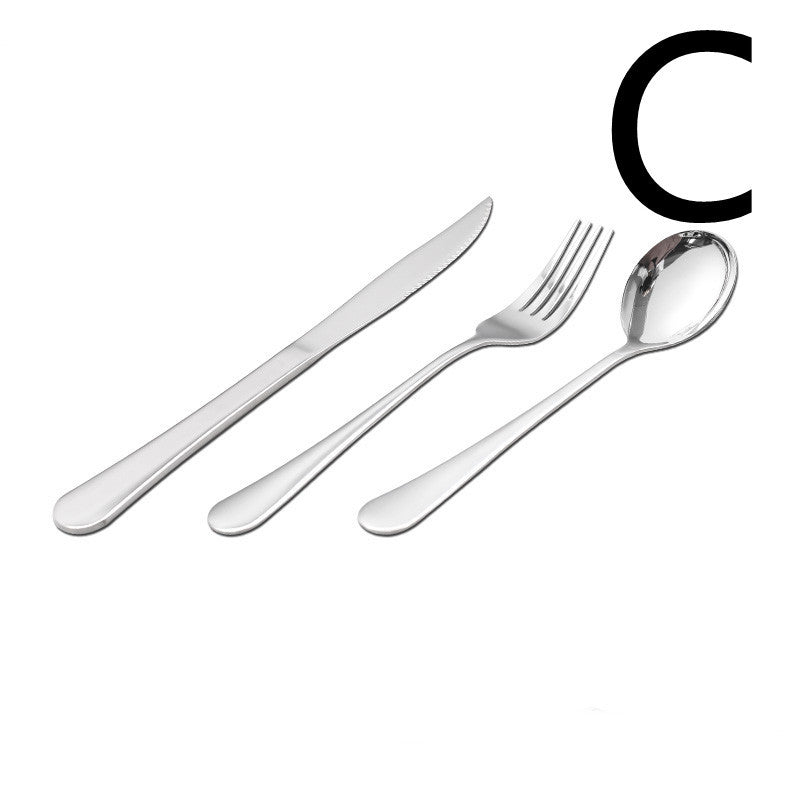 Thickened Stainless Steel Steak Knife And Fork Set Pi-Mart