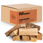 Old Potters Kiln Dried Firewood - Hickory 1100 Cu. in 16-18 Logs ~ 8" x 2.5" Logs. Cooking Wood for Grilling Smoking and Firepits Hickory.
