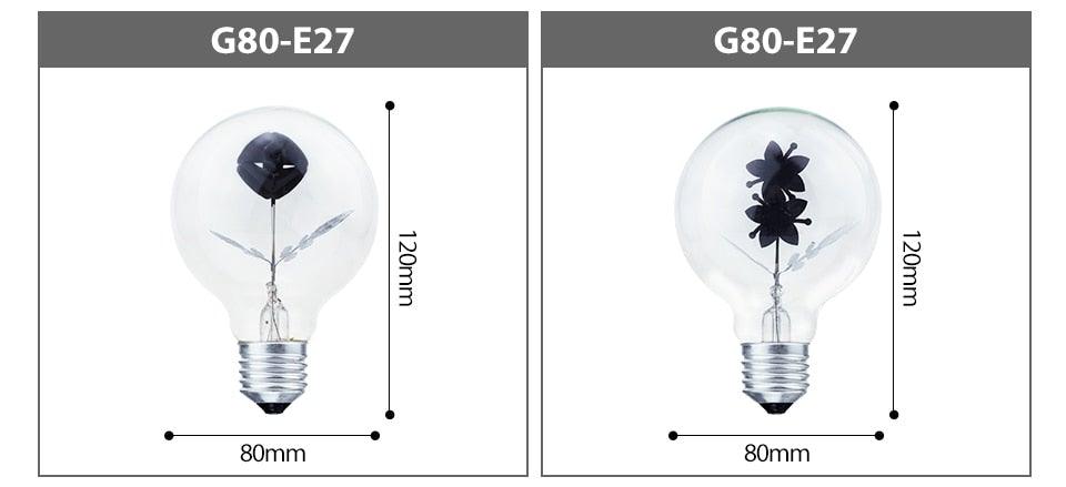 Edison Bulb Indoor Night Light Rose  Flower  Holiday Christmas Wedding Decor Bulbs High Brightness Daylight White Antique LED Filament Bulbs For Home Decor Party Stevvex