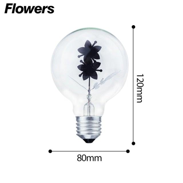 Edison Bulb Indoor Night Light Rose  Flower  Holiday Christmas Wedding Decor Bulbs High Brightness Daylight White Antique LED Filament Bulbs For Home Decor Party Stevvex