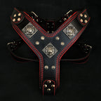 The "Eros" harness black & red Bestia Dog Gear