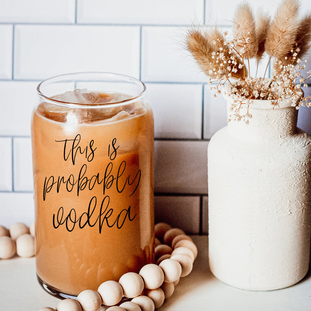 17oz Glass Tumbler With Bamboo Lid And 2 Stainless Straws - Reusable Drink Cup BandsCo Straps