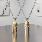 Gold Helmet Necklace KingdomWear