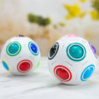 Educational Small Antistress Cube Rainbow Ball Puzzles Magic Stress Reliever Football Learning Fun Toys For Children And Adult Stevvex