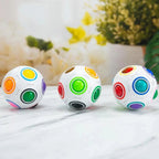 Educational Small Antistress Cube Rainbow Ball Puzzles Magic Stress Reliever Football Learning Fun Toys For Children And Adult Stevvex