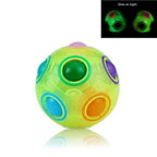 Educational Small Antistress Cube Rainbow Ball Puzzles Magic Stress Reliever Football Learning Fun Toys For Children And Adult Stevvex