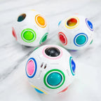 Educational Small Antistress Cube Rainbow Ball Puzzles Magic Stress Reliever Football Learning Fun Toys For Children And Adult Stevvex