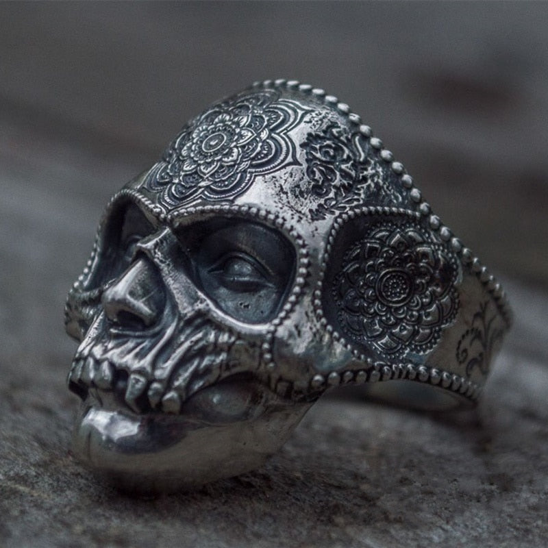 Sugar Skull Ring - SJB-DIAMOND ELITES