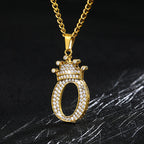 Zircon Alphabet Necklace - SJB-DIAMOND ELITES