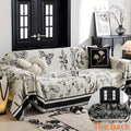 1pc Soft & Cozy Chenille Reversible Sofa Cover Blanket - Double-Sided Retro Design, Sofa Protective Cover, Soft Couch Throw, Slipcover for Bedroom, Office, Living Room, Home Decor - Easy Care, Stain Resistant, Machine Washabl