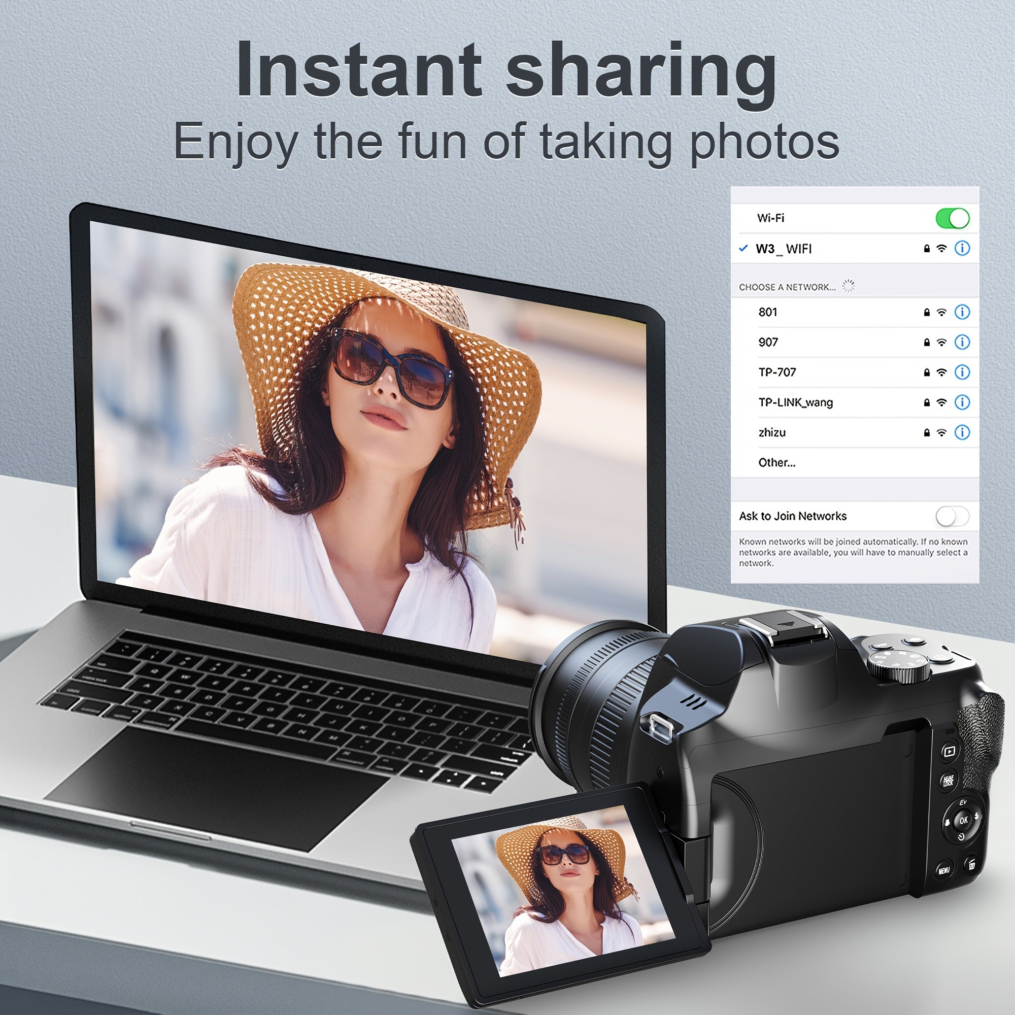 KOMERY W3 Digital Camera, 72MP And 12x Optical Zoom Autofocus Camera, Suitable For Photography And Video, 4K Video Blog Camera For YouTube, With 270° Flip Screen, Flash Light, WiFi Connection, 64GB SD Card, 2 Rechargeable Ba Lootquake LLC