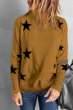 Star Print Sweater Pi-Mart