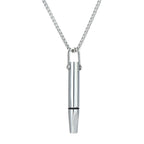 Breathing Resistance Whistle Necklace Round Tube Built-in Cotton Core Pi-Mart