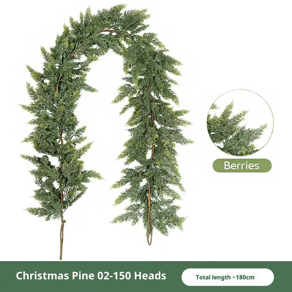 Thickened Cedar Rattan Decorations Christmas Pine And Cypress Rattan Pi-Mart