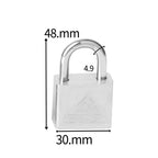 The Padlock Of The White Steel Electric Meter