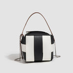 Fashion Contrasting Color PU Stylish Daily Commuter Bag - Simple Women's Shoulder Bag & Small Crossbody Tote