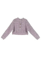 Melange multicolor sweater top