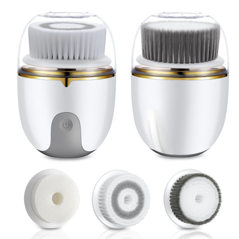Washing Brush Electric Cleansing Instrument Interchangeable Head Makeup Brush Pi-Mart