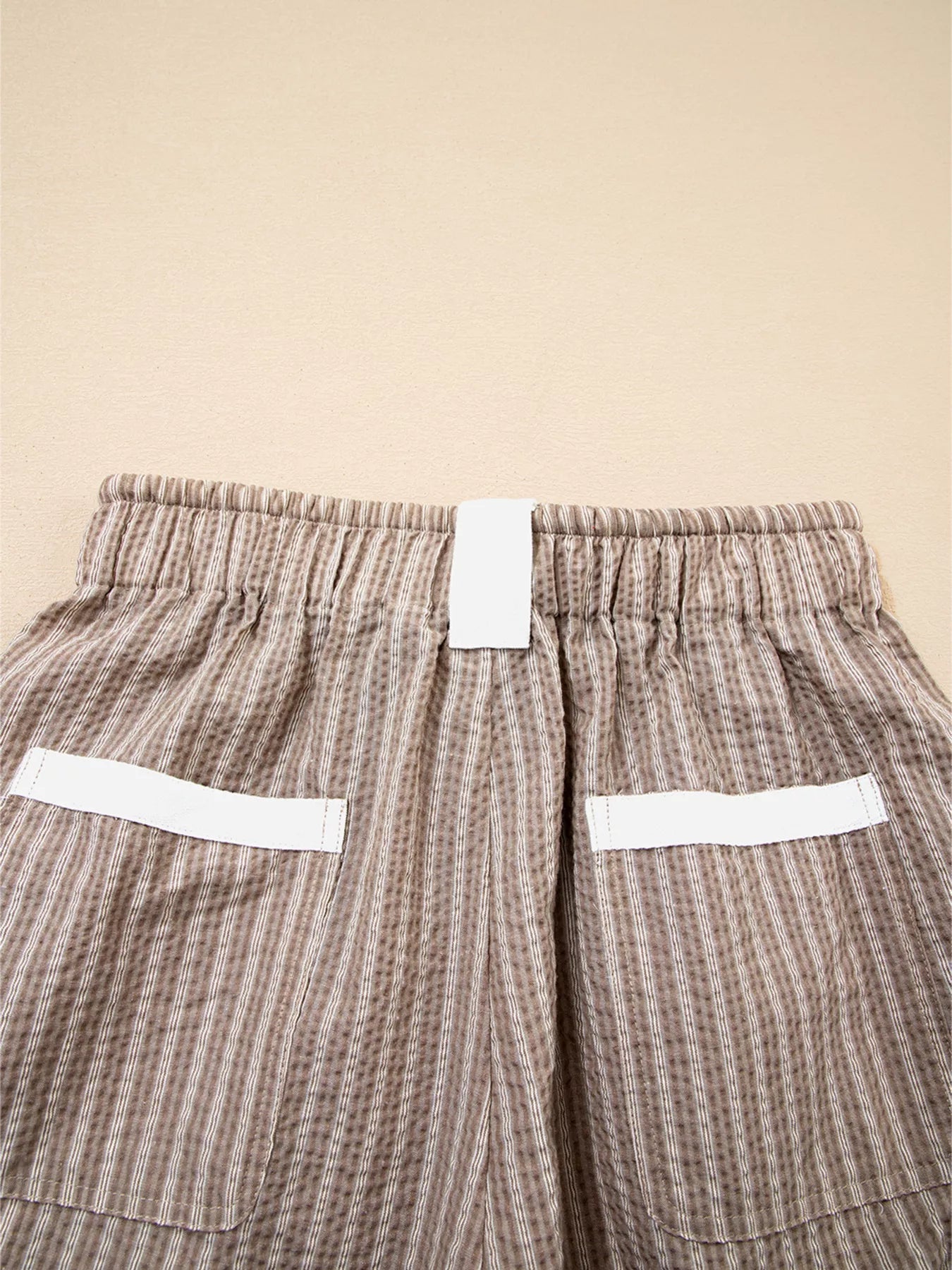 StripeFlex Cargo Joggers: Comfy, Pocketed, Easy-Care THRIXINE