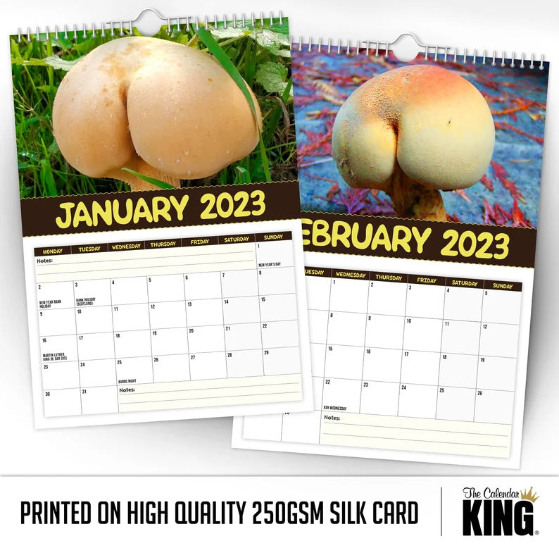 2024 New Cross-border Calendar Great Mushroom Calendar Pi-Mart