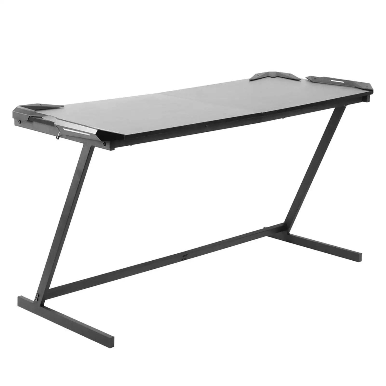 Z Shaped Large Computer Table PC Gaming Desk with RGB LED Light Home Furniture Gaming Supplies - SJB-DIAMOND ELITES