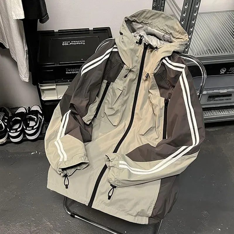 Shell Jacket Loose Waterproof Jacket Coat For Women Pi-Mart