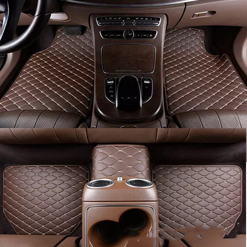 Universal Right Rudder Foot Pad Leather Quilted Embroidered Full Surround Pi-Mart