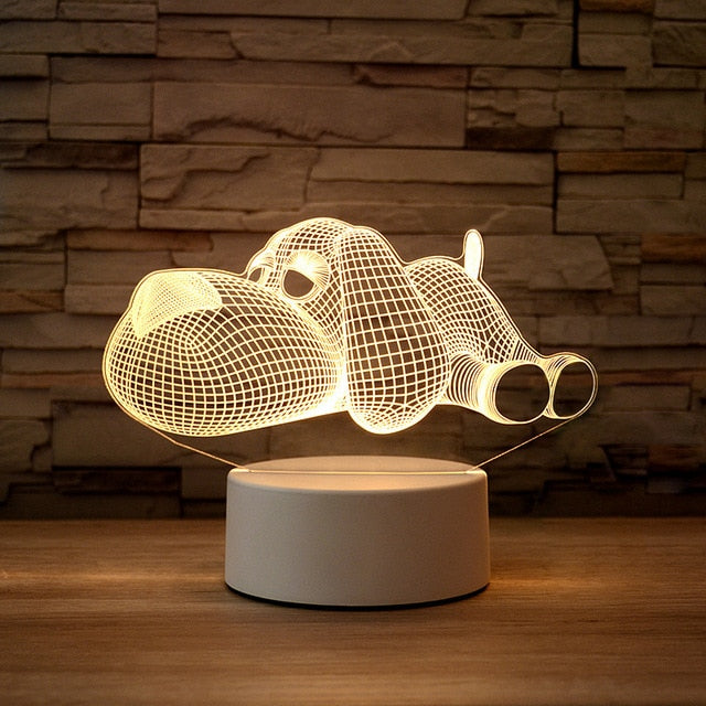 3D Table Night Lamp - SJB-DIAMOND ELITES