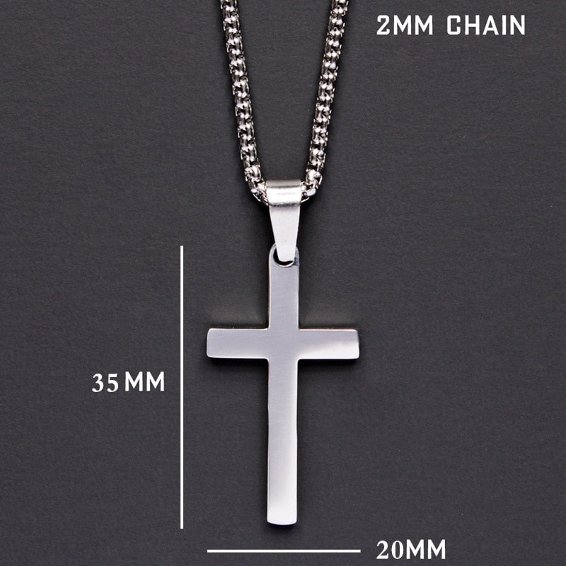 Classic Cross Men Necklace Pi-Mart