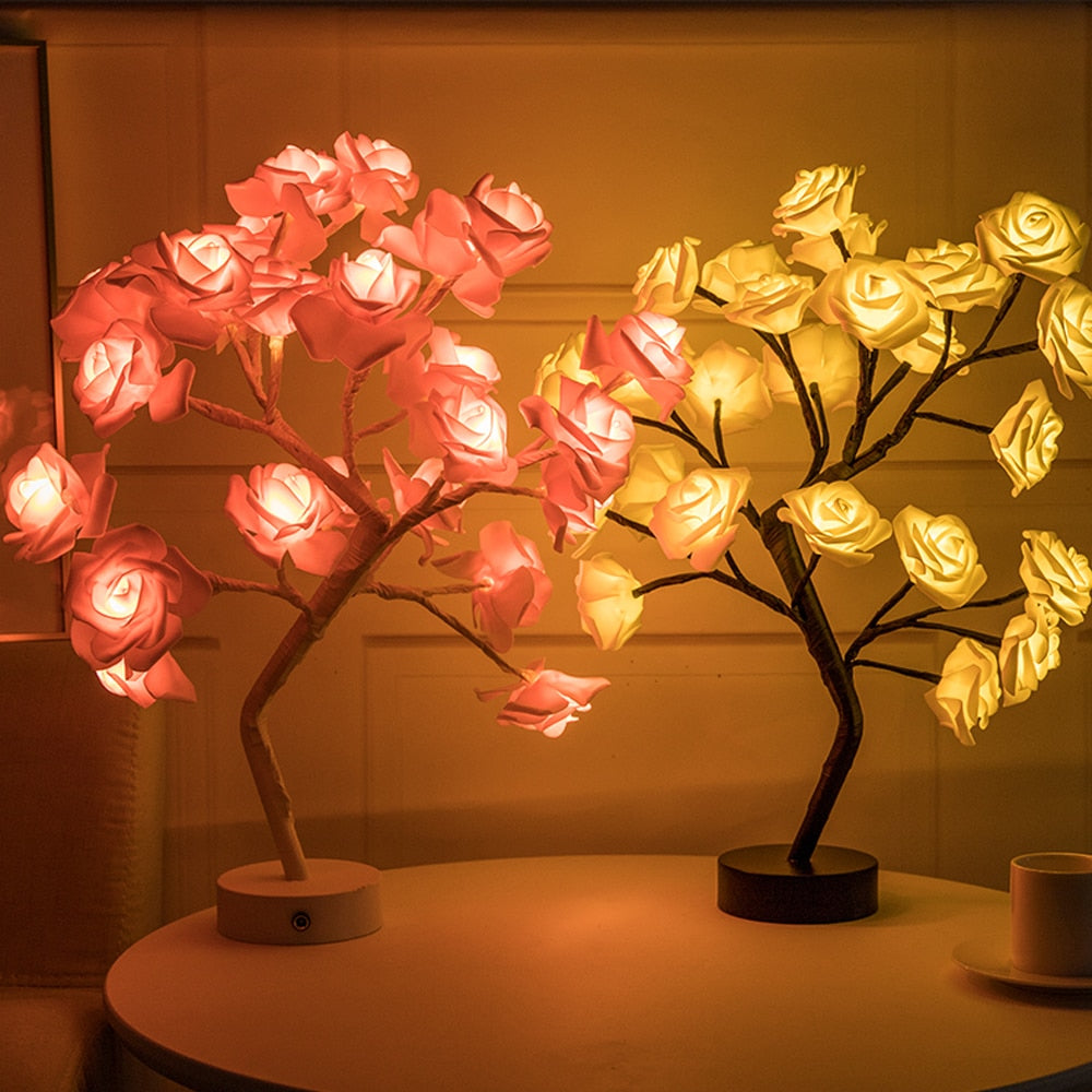 LED Rose Flower Table Lamp - SJB-DIAMOND ELITES