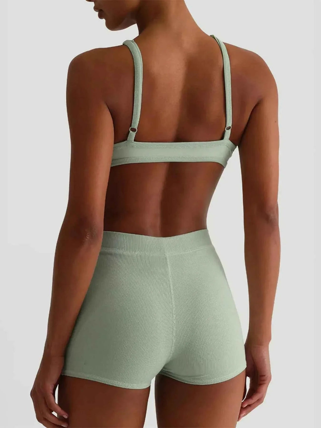 Seamless Bra and High Waist Shorts Active Set THRIXINE