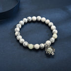 Glow In The Dark Natural Stone Bracelet Pi-Mart