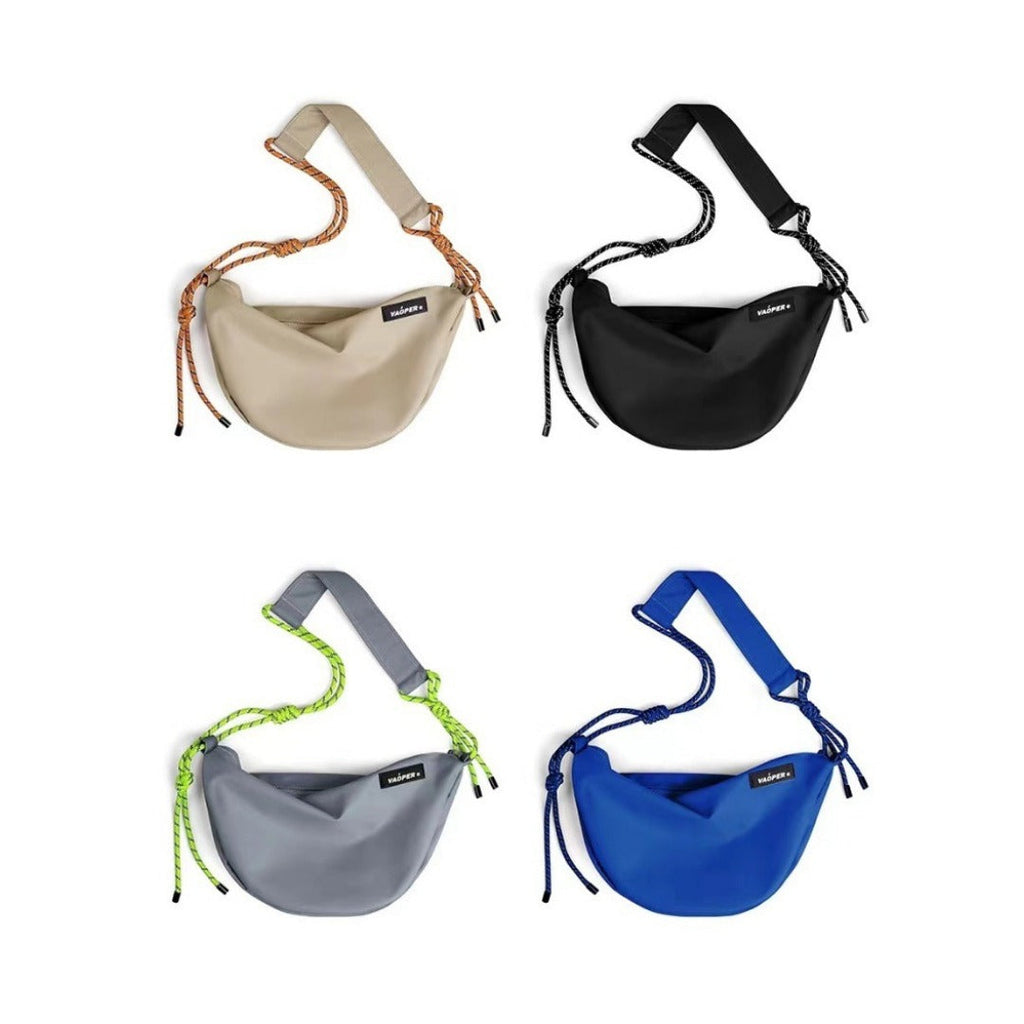 Shoulder crossbody bag unisex, large capacity student leisure crossbody bag, sports solid color small crossbody bag - SJB-DIAMOND ELITES