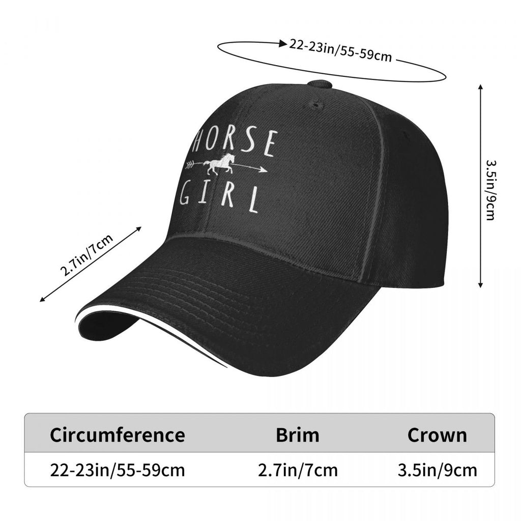 Horse Girl Riders Racer Cap Pi-Mart