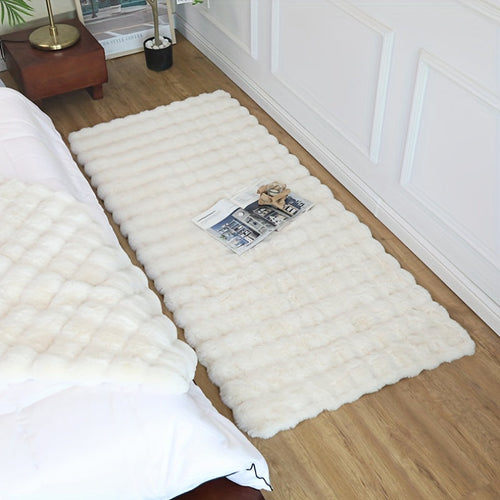 1pc Bubble Velvet Soft Shag Rug - Ultra-Soft Luxury Area Rug for Girls Bedrooms & Living Rooms - Non-Slip, Machine Washable, Colorful Decorative Blanket for Cozy Home Decor, Sofa Mat Lootquake LLC