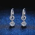 Genuine Moissanite Drop Earrings Pi-Mart