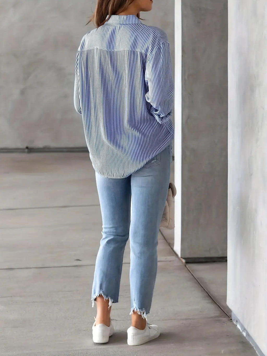 Classic Striped Casual, Business, Versatile Four Seasons Can Wear A Long-sleeved Shirt. - SJB-DIAMOND ELITES