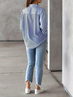 Classic Striped Casual, Business, Versatile Four Seasons Can Wear A Long-sleeved Shirt. - SJB-DIAMOND ELITES