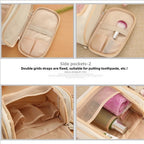 Double Open Wash Bag, Travel Hook Storage Bag, Triple Open Hand Cosmetic Bag, Portable Travel Bag, Toiletry BagToiletry Bag with compartments, Toiletry Bag organizers, - SJB-DIAMOND ELITES