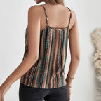 Ladies' Fashionable Geographical Print Retro Camisole Top - SJB-DIAMOND ELITES