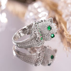 Premium Designer Sterling Silver Simulated Emerald Pi-Mart