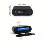 WiFi Camera Indoor Home Security Cam Clock, 2.4ghz Wireless Remote Live View 1080P Video Camera, Night Vision, Motion Detection, Loop Recording, Wireless Surveillance Camera For Home, Office, Warehouse, Home Cam With Lithium Lootquake LLC