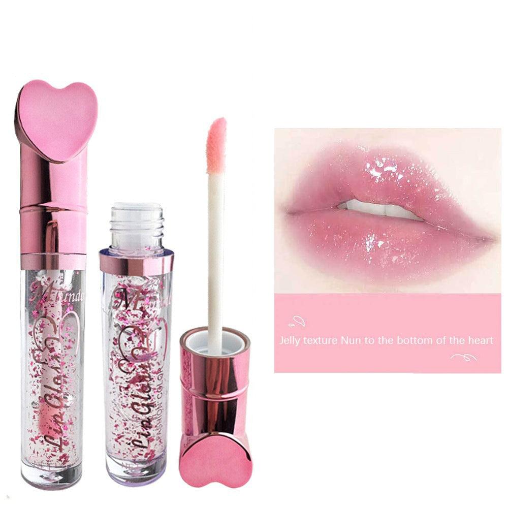 Love Heart-shaped Color Changing No Stain On Cup Lip Lotion Moisturizing Pi-Mart