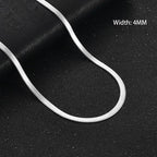 Flat Gold Color Stainless Steel Necklace Pi-Mart