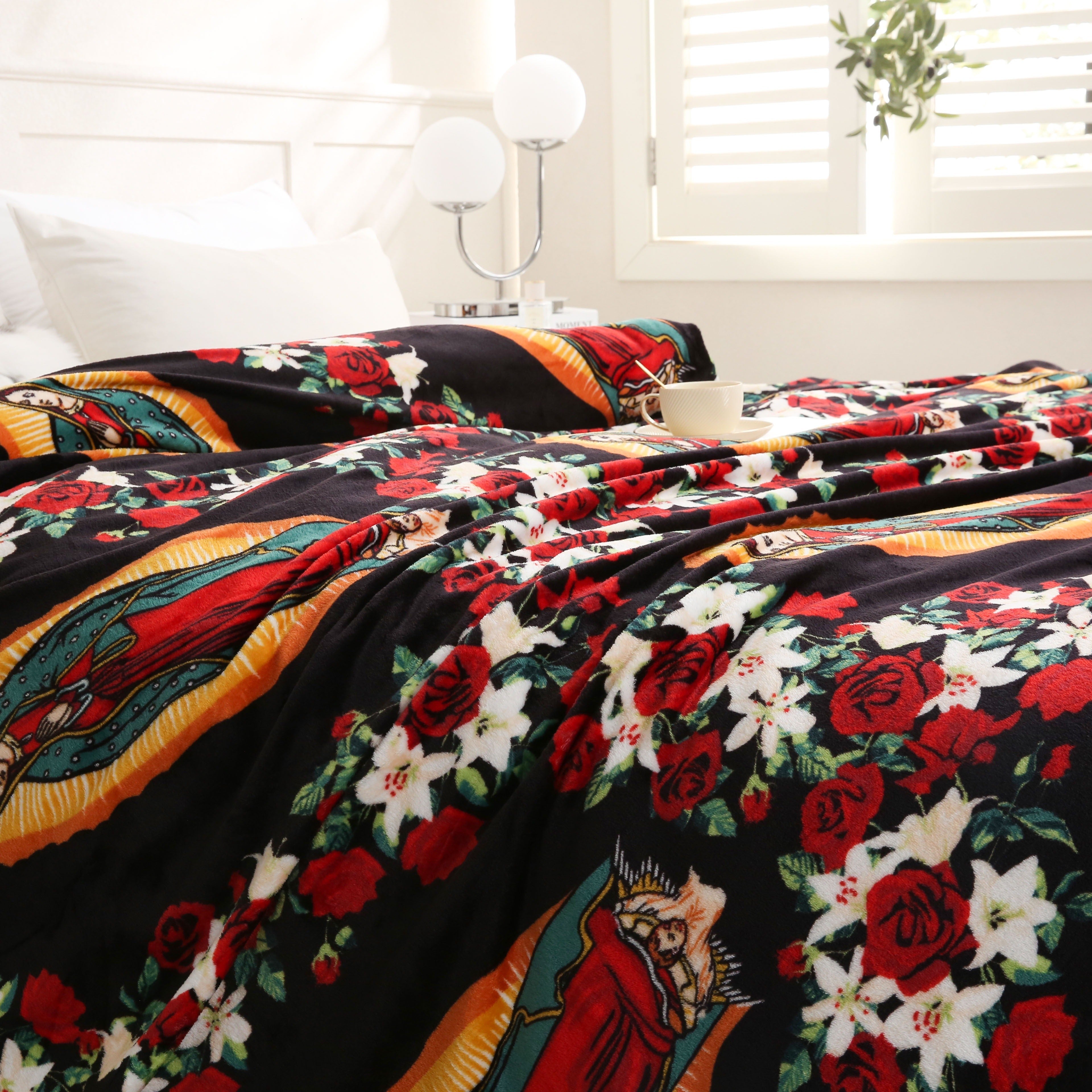 1pc Southwest Native American Flannel Polyester Throw Double-side Printed Blanket, Aztec Geometry Pattern Travel Couch Bed Blanket Plush Soft Lightweight Blanket For All Season Lootquake LLC