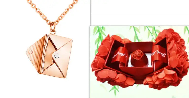 Fashion Jewelry Envelop Necklace Women Lover Letter Pendant Best Gifts For Girlfriend Lootquake LLC