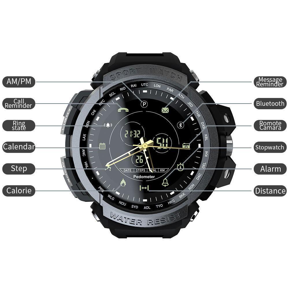 Modern Sport Smart Watch Professional 5ATM Waterproof Bluetooth Call Reminder Digital Smart Watch For ios and Android Sistems - SJB-DIAMOND ELITES